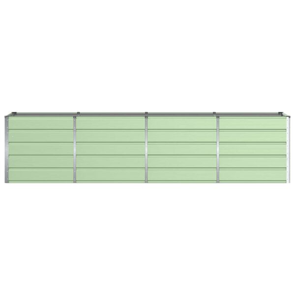 vidaXL Jardinera Verde 240 x 80 x 75 cm Acero