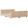 vidaXL Estructura de cama sin colch&oacute;n madera maciza de pino 140x190 cm
