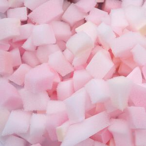 vidaXL Relleno de espuma triturada Rosa 18 kg Poliuretano