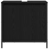 vidaXL Mueble de ba&ntilde;o con lavabo negro 60x34,5x60 cm