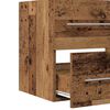vidaXL Gabinete de Lavabo para Baño con cajón 2 pcs Madera Vieja