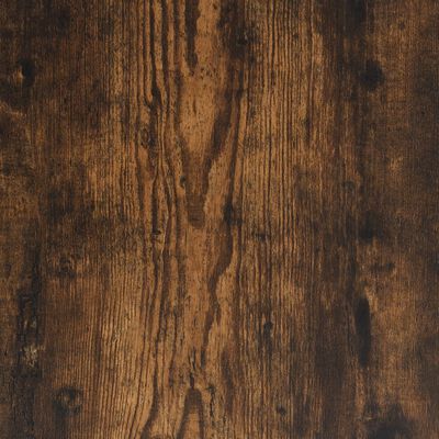 vidaXL Carrito de cocina madera ingeniería roble ahumado 50x35x75,5 cm