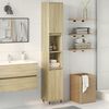 vidaXL Armario de ba&ntilde;o madera contrachapada roble Sonoma 30x30x190 cm