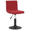 vidaXL Sillas de comedor giratorias 2 unidades terciopelo rojo tinto