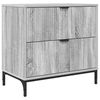 vidaXL Mesa de Noche Gris sonoma 63.5 x 36 x 61 cm