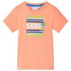 Camiseta infantil naranja neón 92