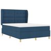 vidaXL Cama con Somier y Colch&oacute;n Gris Oscuro 90x190 cm de Tela Azul