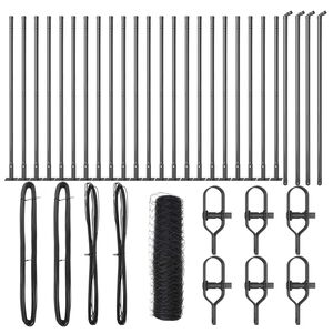 vidaXL Poste de Valla Gris