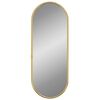 vidaXL Espejo de pared ovalado dorado 40x15 cm