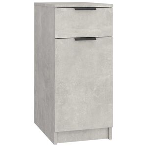 vidaXL Armario de escritorio madera contrachapada gris 33,5x50x75 cm