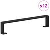 vidaXL Patas de Muebles 12 uds. Negro 481 x 40,5 x 100 mm Hierro