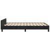 vidaXL Estructura de cama sin colch&oacute;n terciopelo negro 120x200 cm