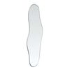 vidaXL Espejo de pared plateado 60x25 cm