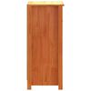 vidaXL Vitrina Marr&oacute;n cera 39 x 34,5 x 80 cm Madera de pino macizo