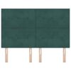 vidaXL Cabecero con cabecera Verde oscuro 160 cm Cuero sint&eacute;tico