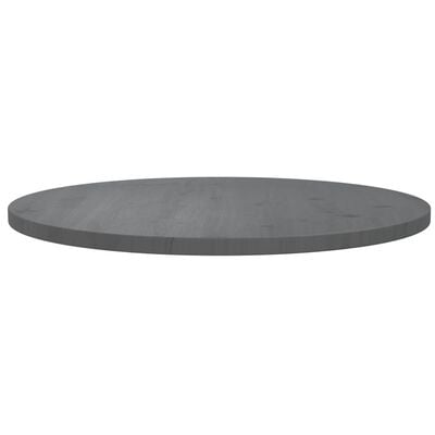 vidaXL Superficie de mesa madera maciza de pino gris Ø70x2,5 cm