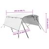 vidaXL Toldo bimini 4 arcos con paredes laterales 243x(170-182)x137 cm