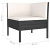 vidaXL Set de muebles de jard&iacute;n 10 pzas cojines rat&aacute;n sint&eacute;tico negro