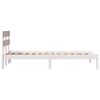 vidaXL Estructura de cama Blanco 100 x 200 cm Madera maciza de Pino