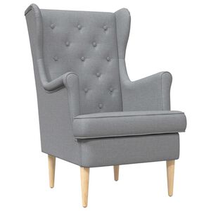 vidaXL Sill&oacute;n Gris Claro Tela