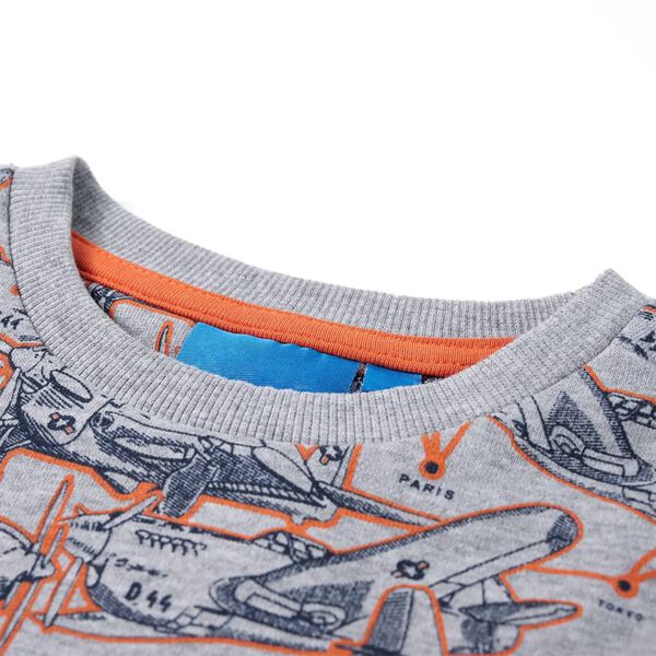 Sudadera infantil gris mélange 140