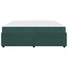vidaXL Estructura de cama con colch&oacute;n Verde oscuro 200 x 200 cm tela