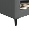 vidaXL Sof&aacute; cama sin colch&oacute;n tela gris oscuro 90x200 cm