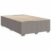vidaXL Estructura de cama sin colch&oacute;n tela gris taupe 120x200 cm