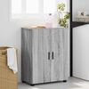 vidaXL Gabinete de Ba&ntilde;o con almacenamiento Gris Sonoma 60 x 35 x 80 cm