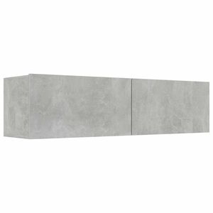 vidaXL Mueble para TV madera contrachapada gris hormig&oacute;n 120x30x30 cm
