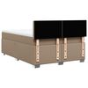 vidaXL Cama box spring con colch&oacute;n cuero sint&eacute;tico capuchino 160x200cm