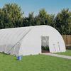 vidaXL Invernadero con estructura de acero blanco 144 m&sup2; 24x6x2,85 m