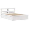 vidaXL Estructura de cama con cabecero madera pino blanco 120x190 cm