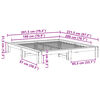 vidaXL Estructura de cama sin colch&oacute;n madera maciza de pino 180x200 cm
