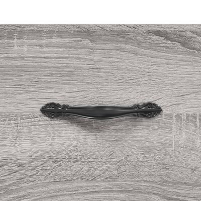 vidaXL Mesita de noche madera de ingeniería gris Sonoma 40x35x47,5 cm