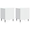 vidaXL Armario de Noche 2 pcs 43 x 34,5 x 52 cm Madera de Ingenier&iacute;a