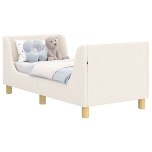 vidaXL Estructura de cama para ni&ntilde;os peque&ntilde;os con cabecera Crema