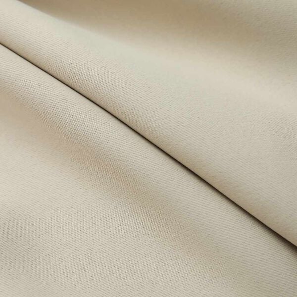 vidaXL Cortinas opacas con ganchos 2 unidades beige 140x225 cm