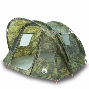 vidaXL Tienda de pesca para 2 personas impermeable camuflaje