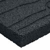 vidaXL Piedra decorativa 6 pcs Negro 60,5 x 25 x 2 cm Goma