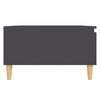 vidaXL Mesa de centro madera contrachapada gris 90x60x35 cm
