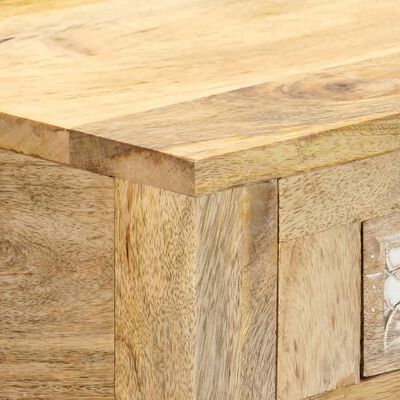 vidaXL Mesa consola de madera maciza de mango 110x30x75 cm