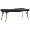 vidaXL Cubierta de Mesa Liso Negro 102 x 202 x 15 cm tela