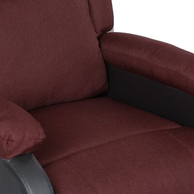 vidaXL Sillón reclinable para TV de cuero sintético y tela morado
