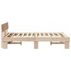 vidaXL Estructura de cama Natural 120 x 190 cm Madera de pino macizo