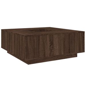 vidaXL Mesa de centro madera de ingenier&iacute;a marr&oacute;n roble 100x100x40 cm