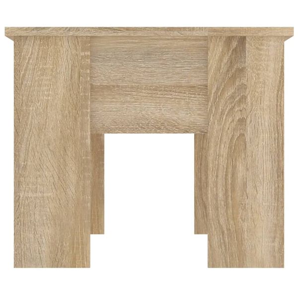 vidaXL Mesa de centro madera de ingeniería roble Sonoma 79x49x41 cm