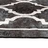 vidaXL Alfombra lavable antideslizante negro y blanco 120x180 cm
