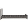 vidaXL Estructura de cama sin colch&oacute;n terciopelo gris 100x200 cm