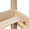 vidaXL Cama con estanter&iacute;a sin colch&oacute;n madera maciza de pino 90x190 cm